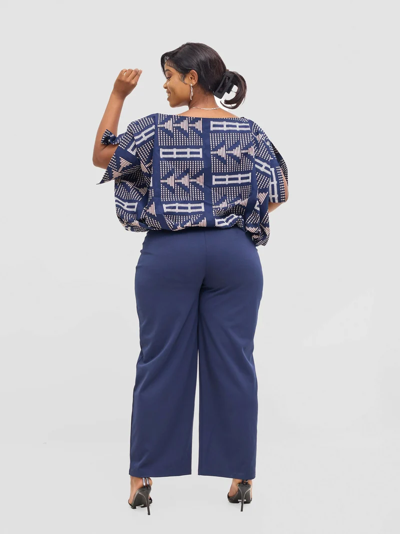 Liliadly Bossy Official Slack Pant - Blue