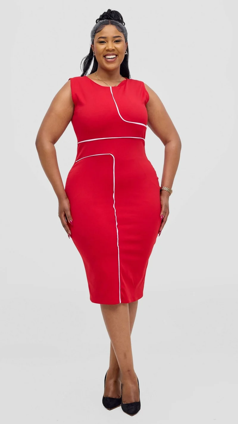 Kakiba Collections Judith Official Dress - Red