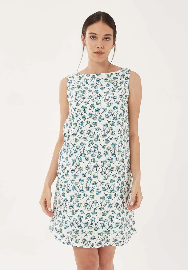 Kleid aus TENCEL™ Lyocell mit Allover-Print