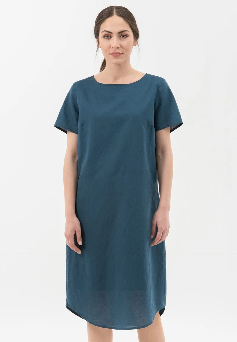 Kleid aus Leinen mit Bio-Baumwolle