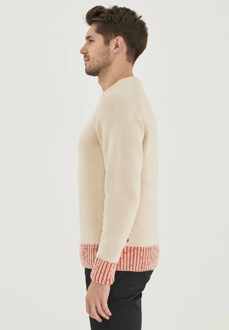 Pullover aus Bio-Merinowolle und Bio-Baumwolle