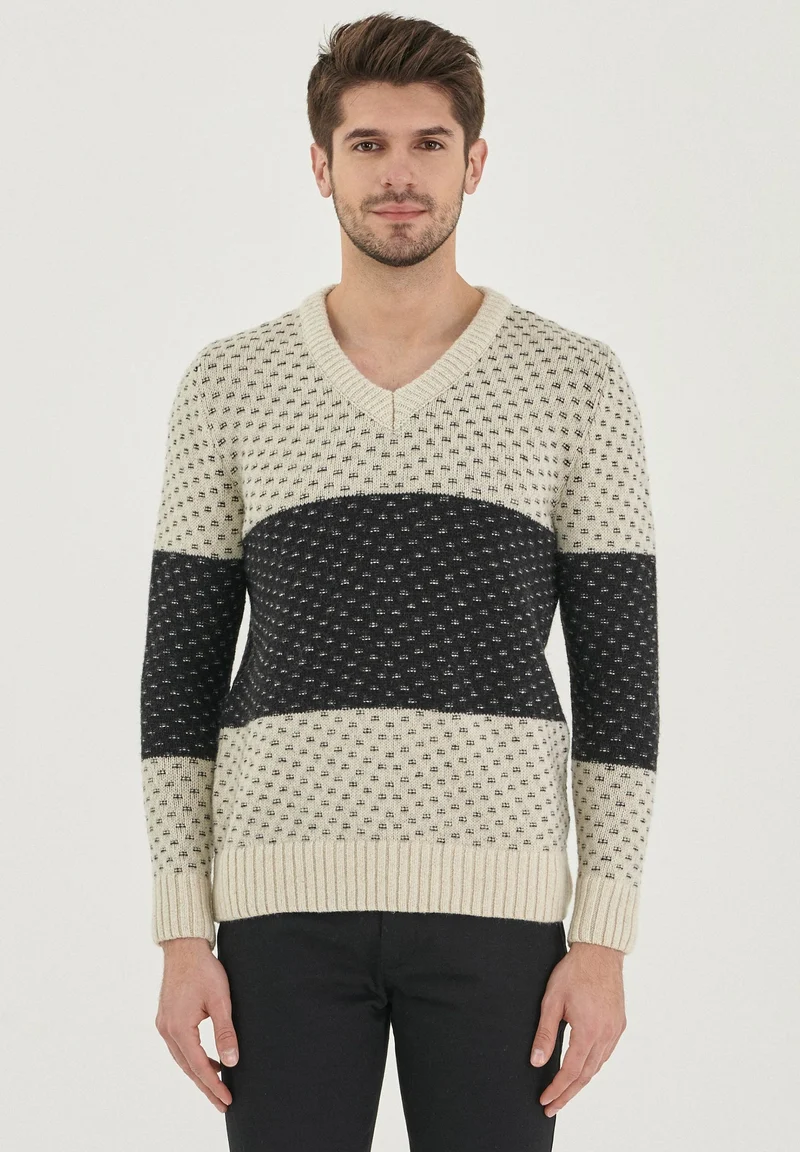 Pullover aus Bio-Merinowolle und Bio-Baumwolle