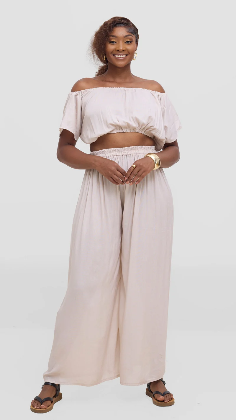 Tamalaki Africa Pant Set - Off-White
