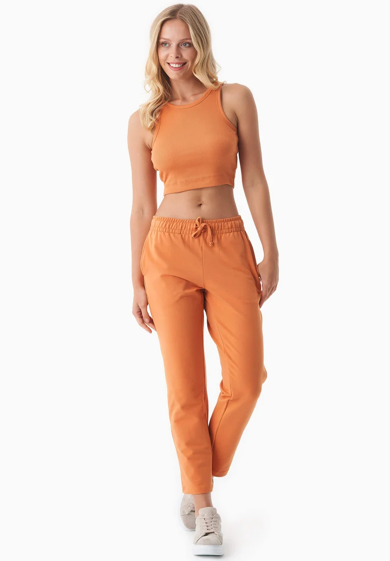 SONNIA | Cropped Rib Top aus Bio-Baumwolle