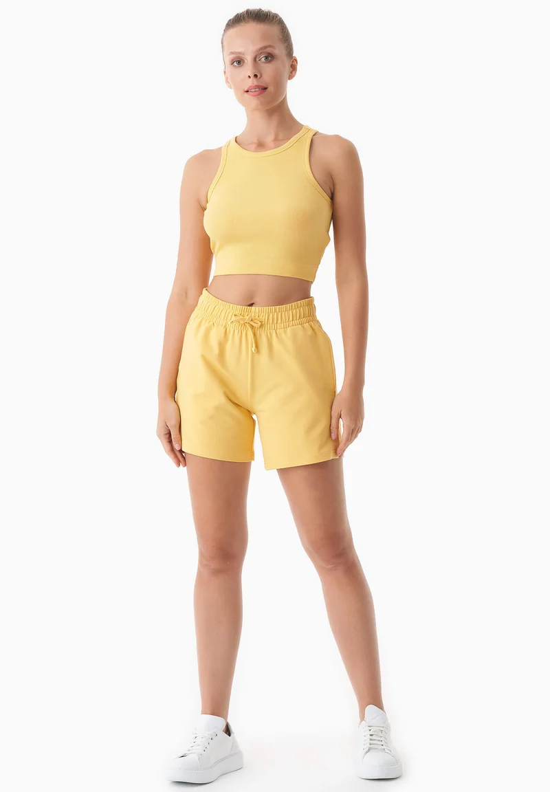 SONNIA | Cropped Rib Top aus Bio-Baumwolle