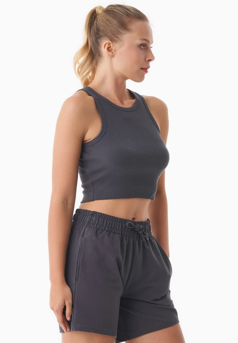 SONNIA | Cropped Rib Top aus Bio-Baumwolle