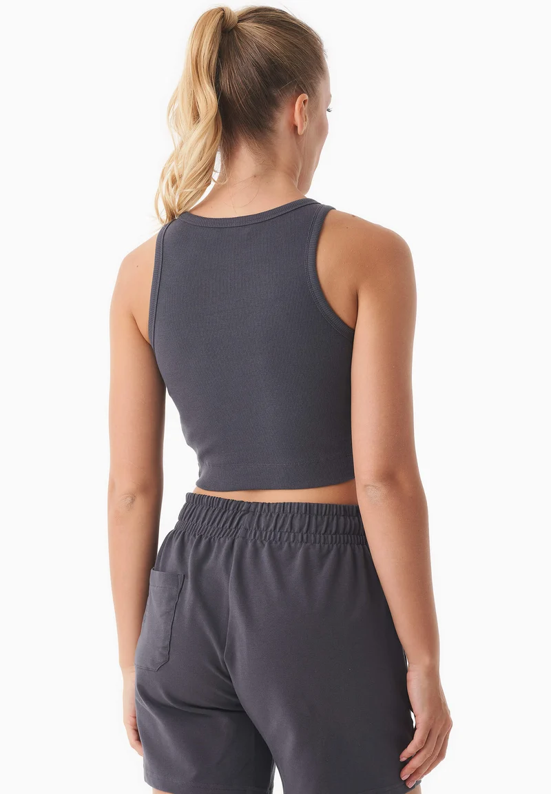 SONNIA | Cropped Rib Top aus Bio-Baumwolle