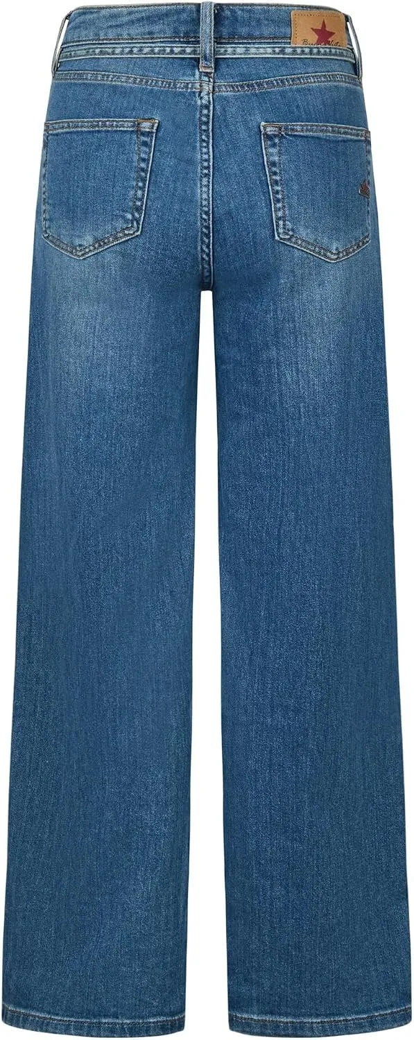 Buena Vista Wide Leg-L stretch denim, mid stone - 100066314