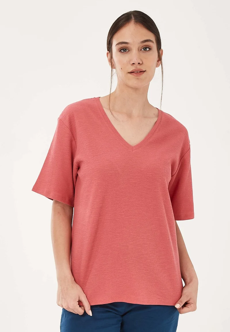 T-Shirt aus Bio-Baumwolle mit halblangen Ärmeln
