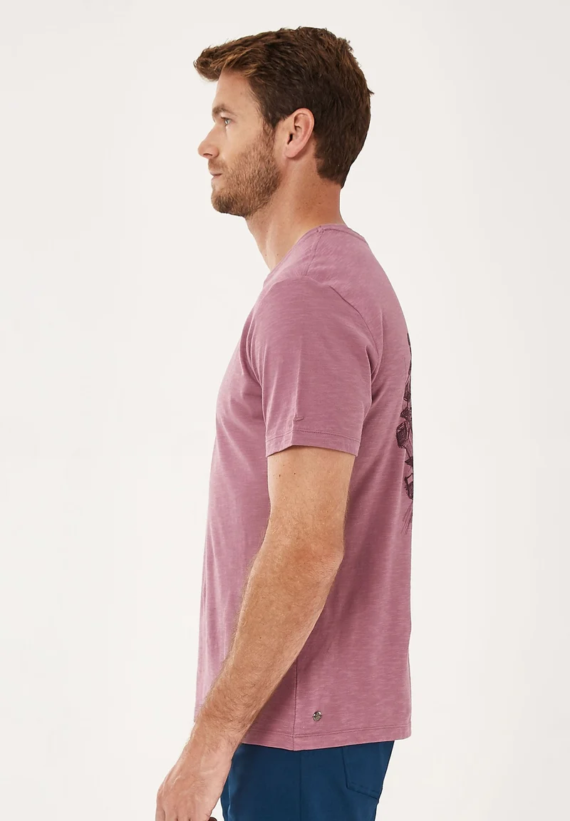 T-Shirt aus Bio-Baumwolle mit Text-Print