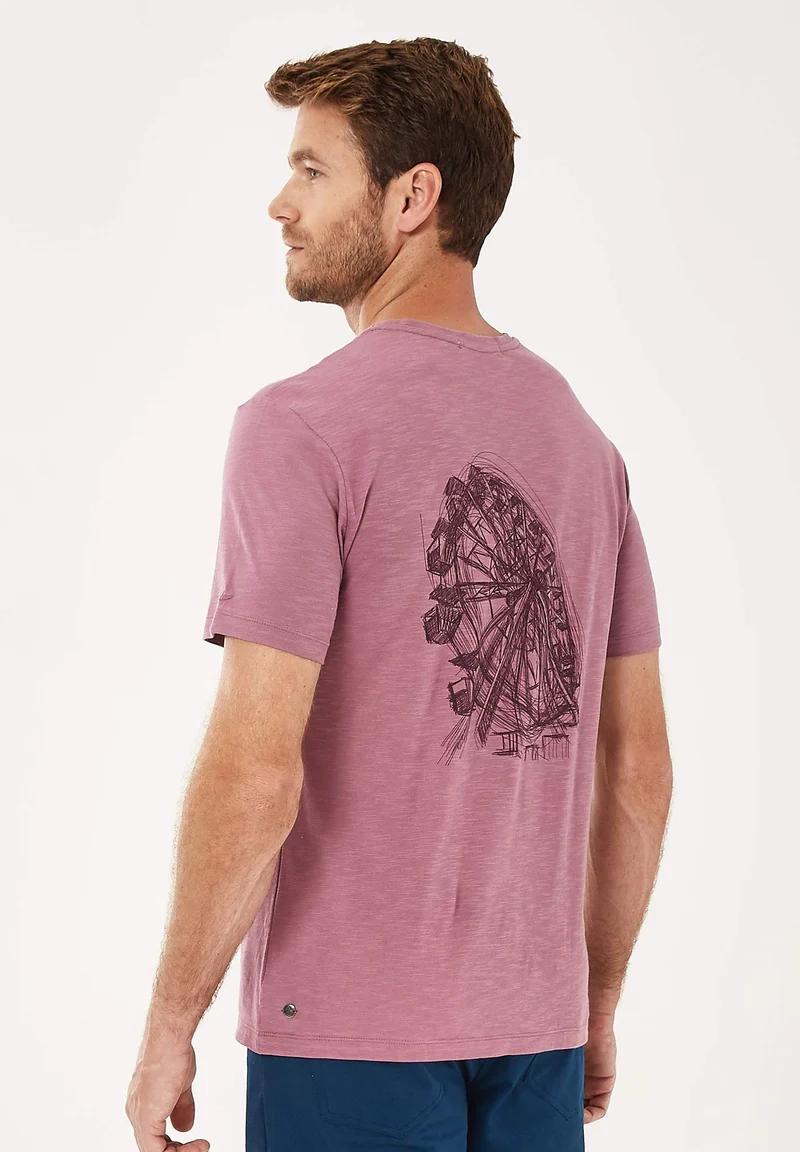 T-Shirt aus Bio-Baumwolle mit Text-Print