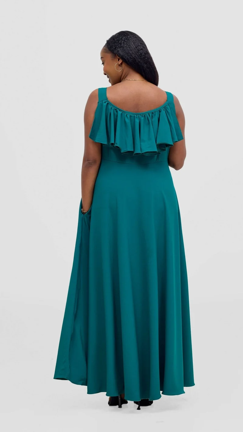 Kakiba Collections Rose Dress - Green