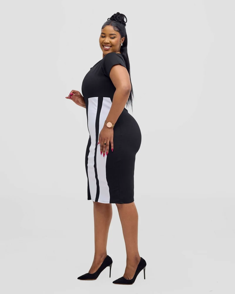Kakiba Collections Curvy Plus Size Linah Dress - Black