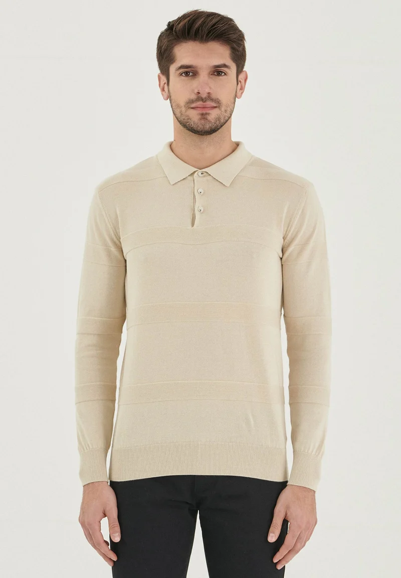 Polokragenpullover aus Bio-Baumwolle