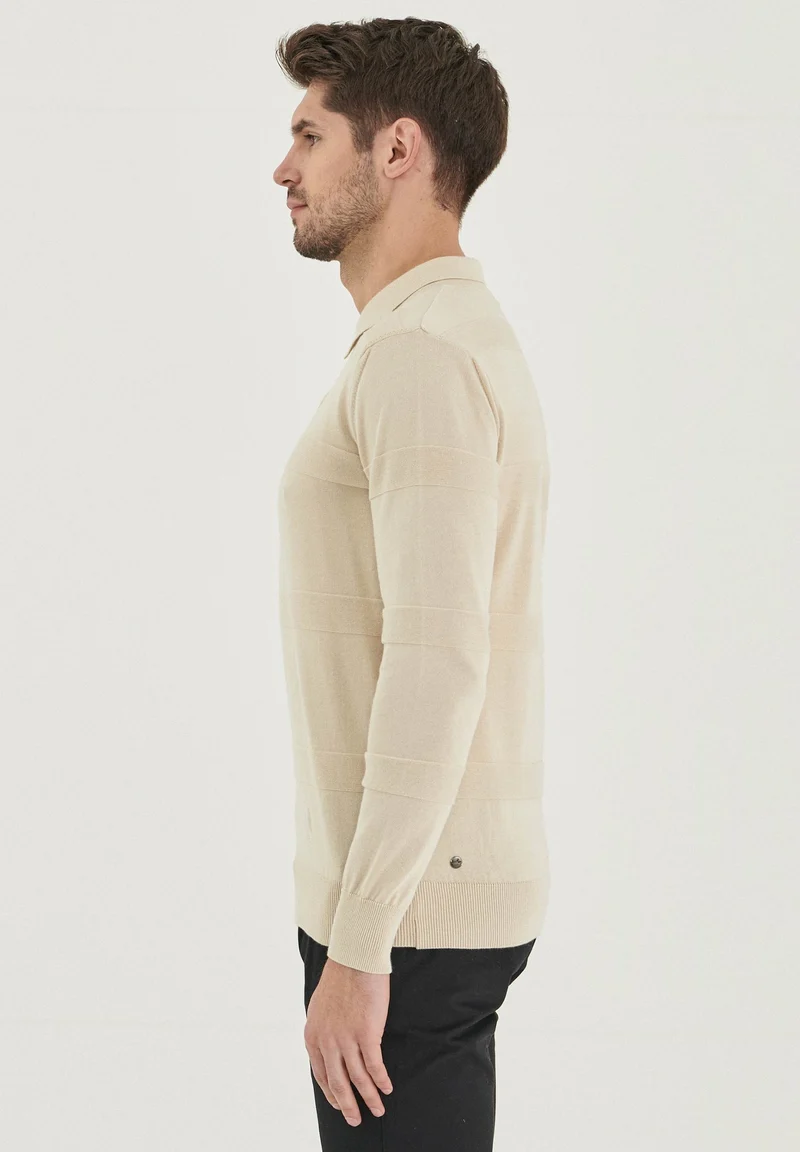 Polokragenpullover aus Bio-Baumwolle