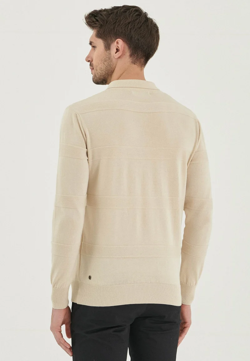 Polokragenpullover aus Bio-Baumwolle