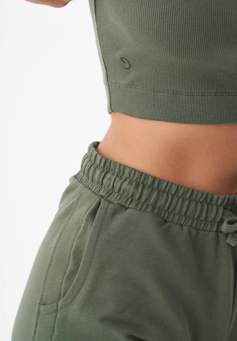 SONNIA | Cropped Rib Top aus Bio-Baumwolle