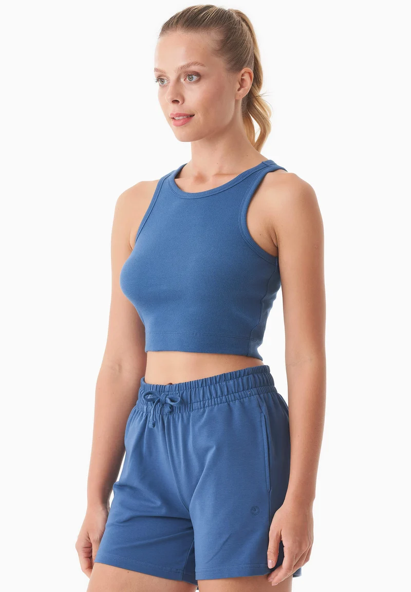 SONNIA | Cropped Rib Top aus Bio-Baumwolle