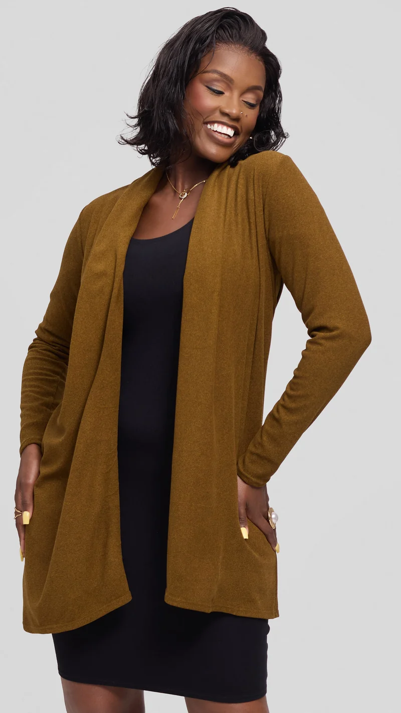 Vivo May Rib Sweater - Dark Mustard