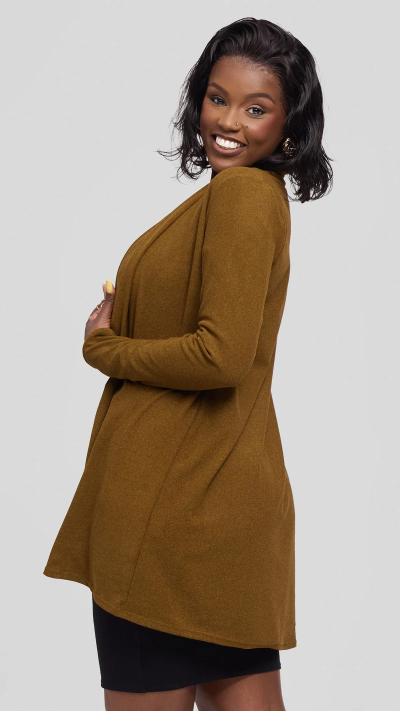 Vivo May Rib Sweater - Dark Mustard