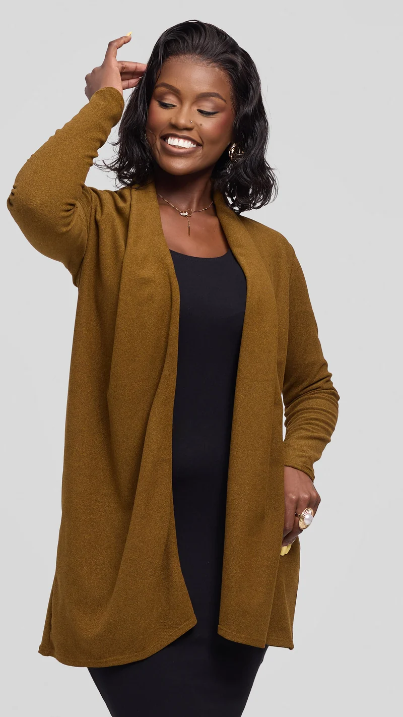 Vivo May Rib Sweater - Dark Mustard
