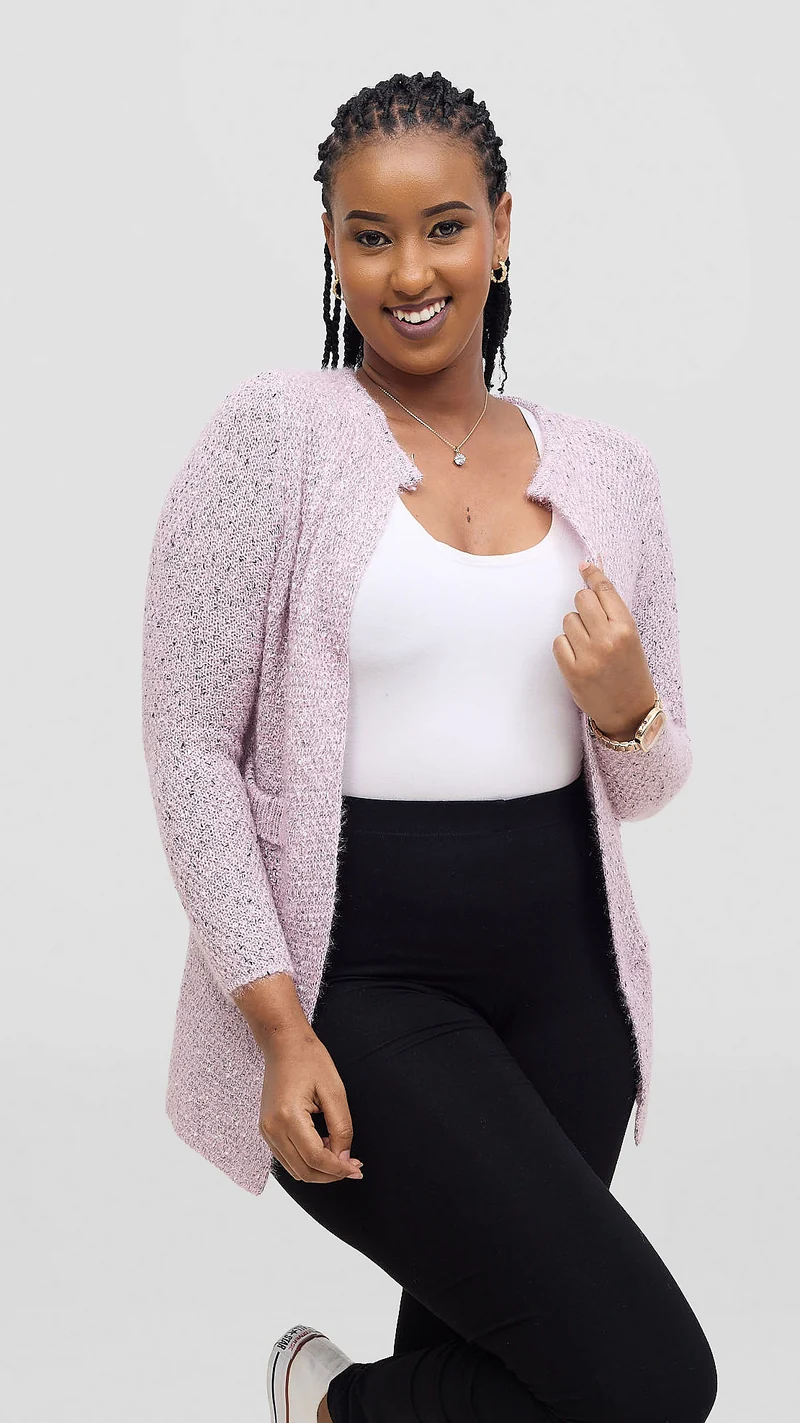 The Fashion Frenzy Waterfall Cardigan - Pink