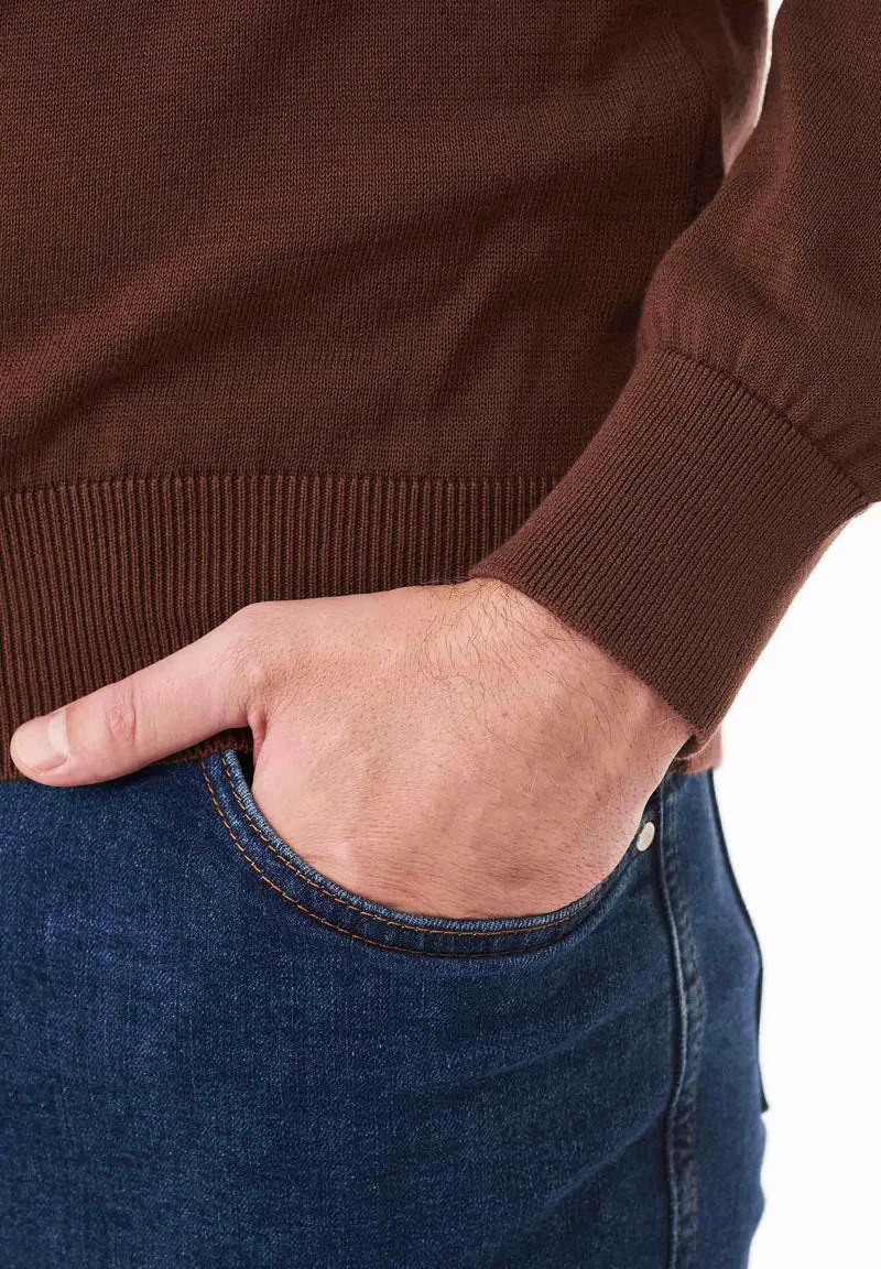 Rollkragenpullover aus Bio-Baumwolle