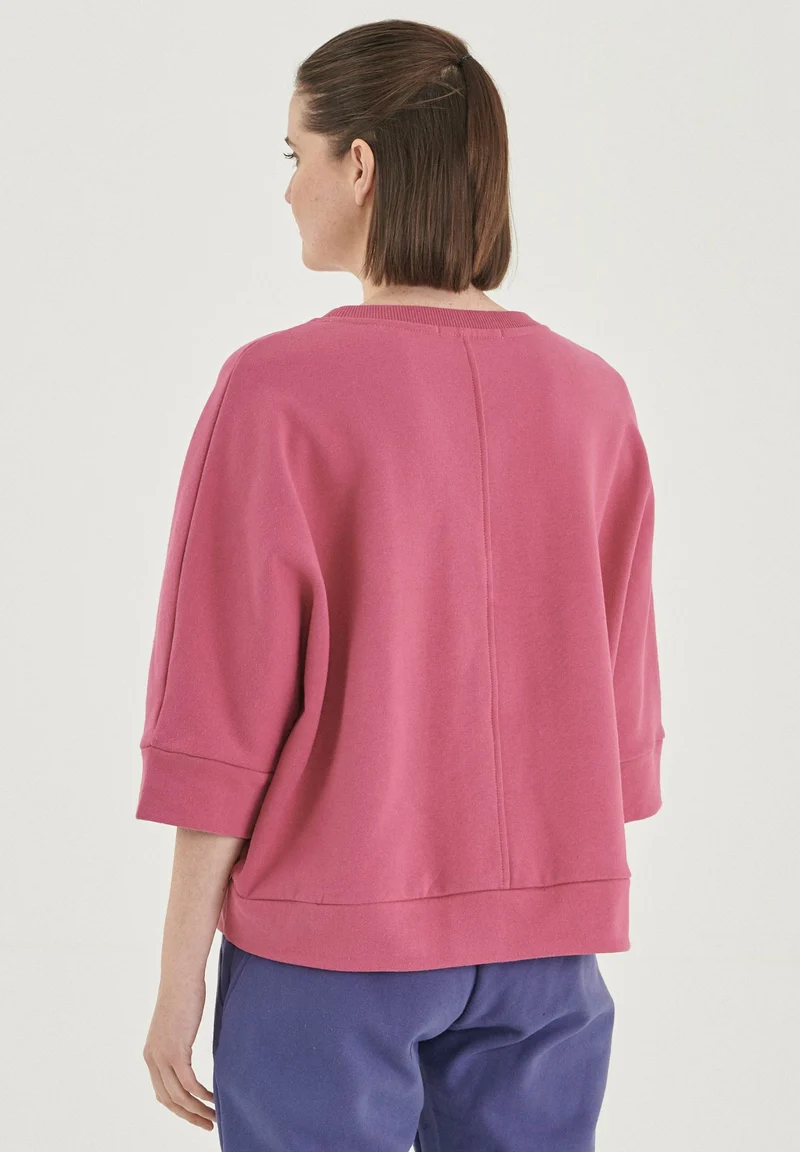 Sweatshirt aus Bio-Baumwolle mit 3/4-Ärmeln