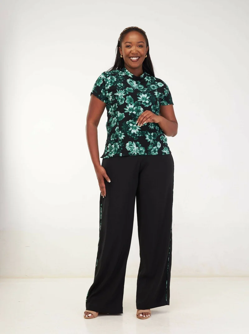 Kakiba Collecion Achieng Two Piece - Green / Black