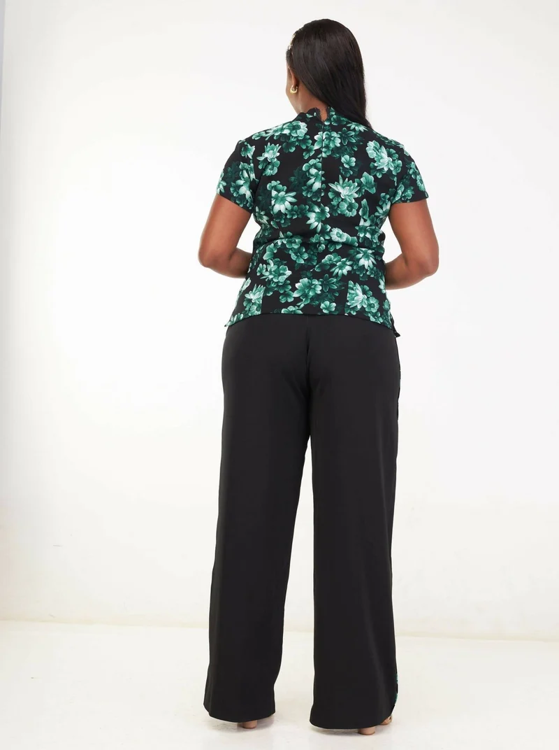 Kakiba Collecion Achieng Two Piece - Green / Black