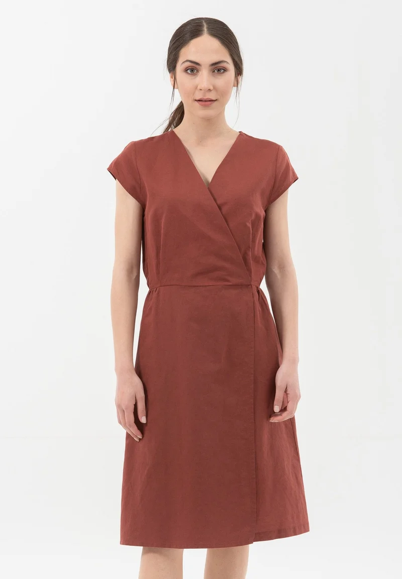 Kleid aus Leinen mit Bio-Baumwolle