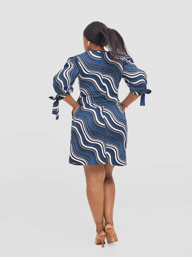 Salok Wear Gulu Dress - Blue Print