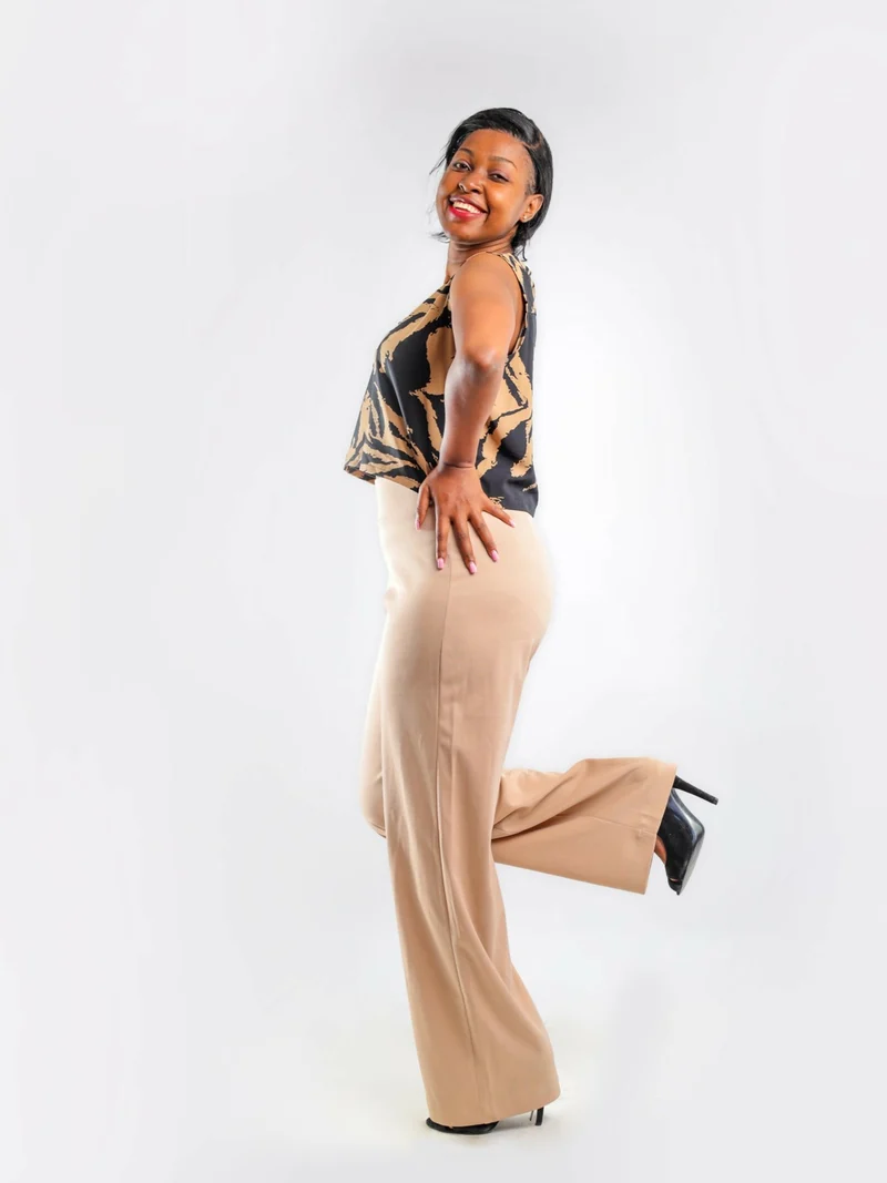 Liliadly Zibra Crop Top - Mustard