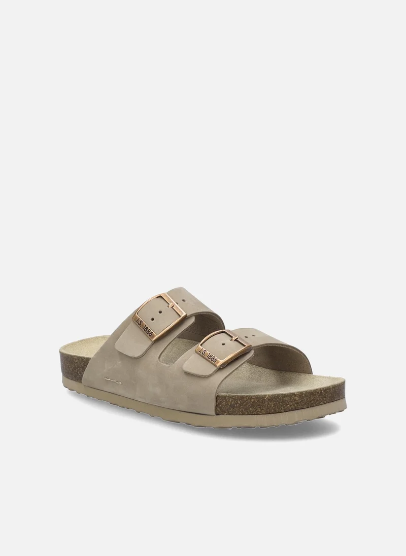 Hermine 01 Klassische Pantoletten beige Damen