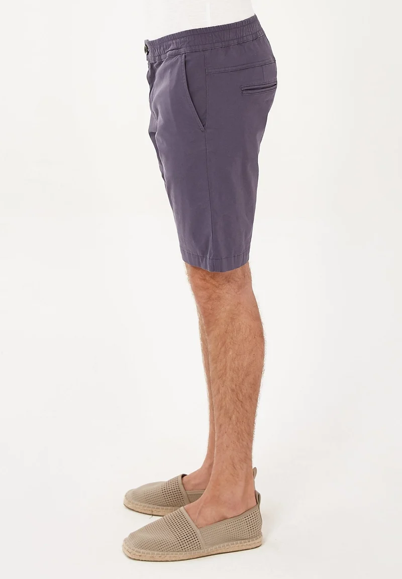 Chino-Shorts aus Bio-Baumwolle mit elastischem Bund