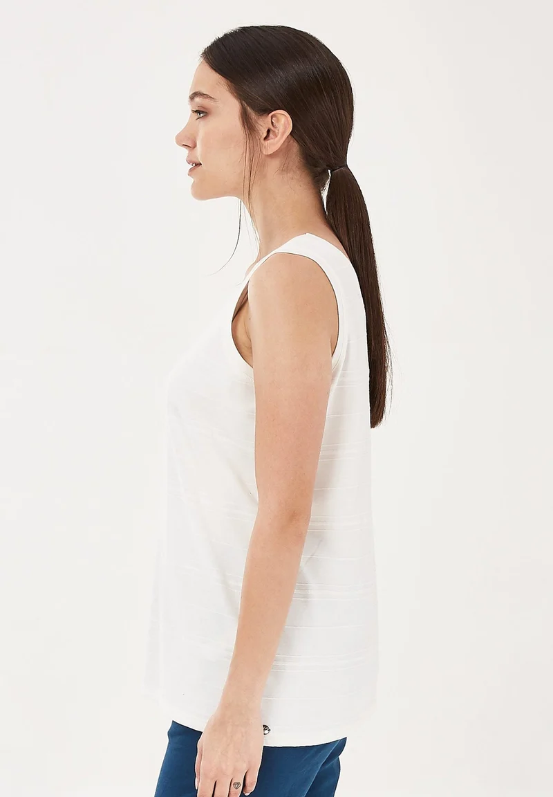 Top aus Bio-Baumwolle in Jacquard Jersey