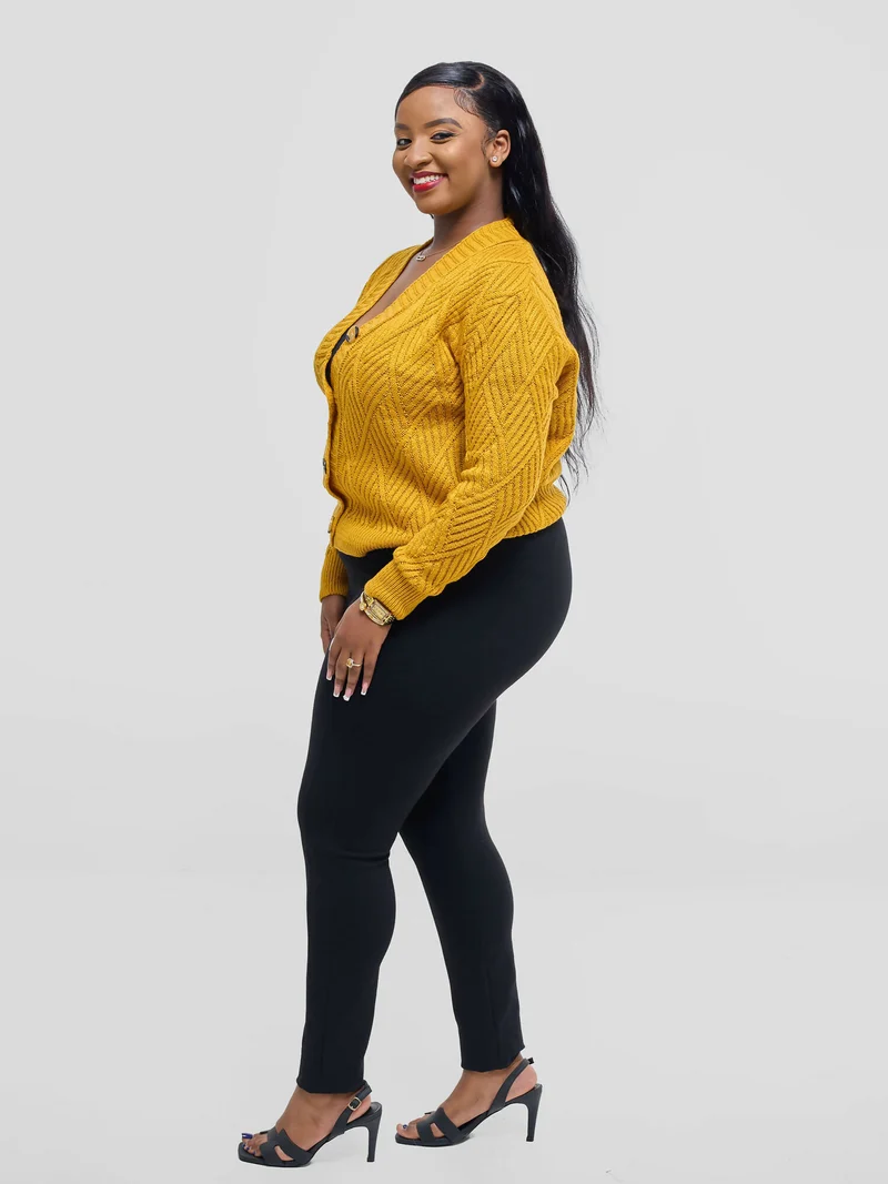 The Fashion Frenzy Button Cardigan - Yellow