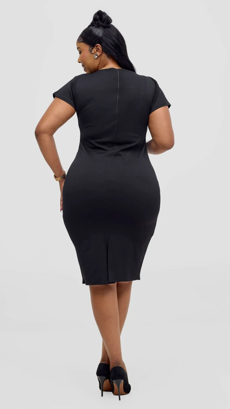 Kakiba Collections Curvy Plus Size Rachael Dress - Black