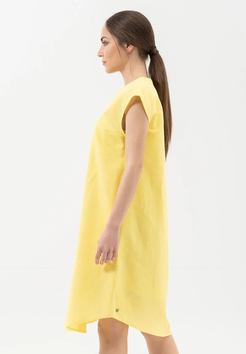 Kleid aus Leinen mit Bio-Baumwolle