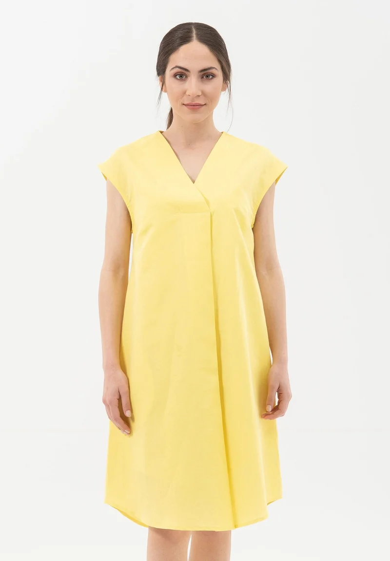 Kleid aus Leinen mit Bio-Baumwolle