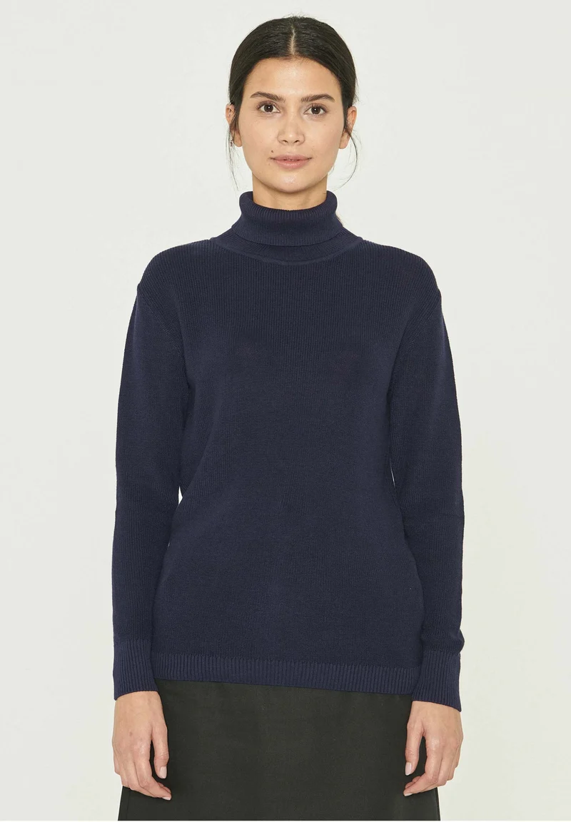 Rollkragenpullover aus Bio-Baumwolle