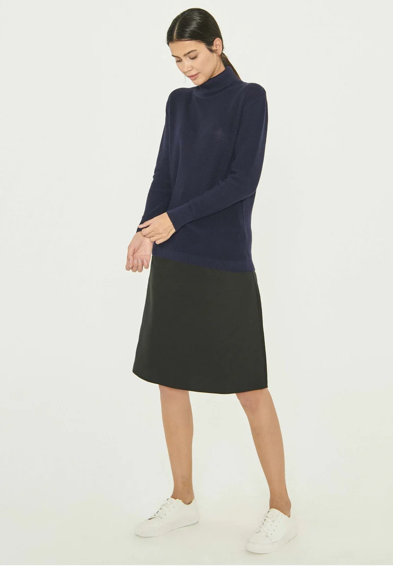 Rollkragenpullover aus Bio-Baumwolle