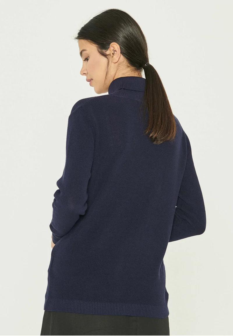 Rollkragenpullover aus Bio-Baumwolle