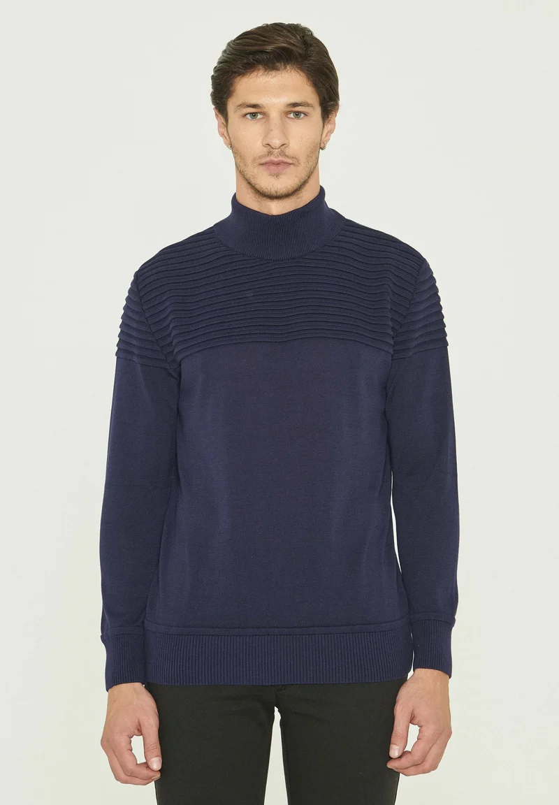Rollkragenpullover aus Bio-Baumwolle