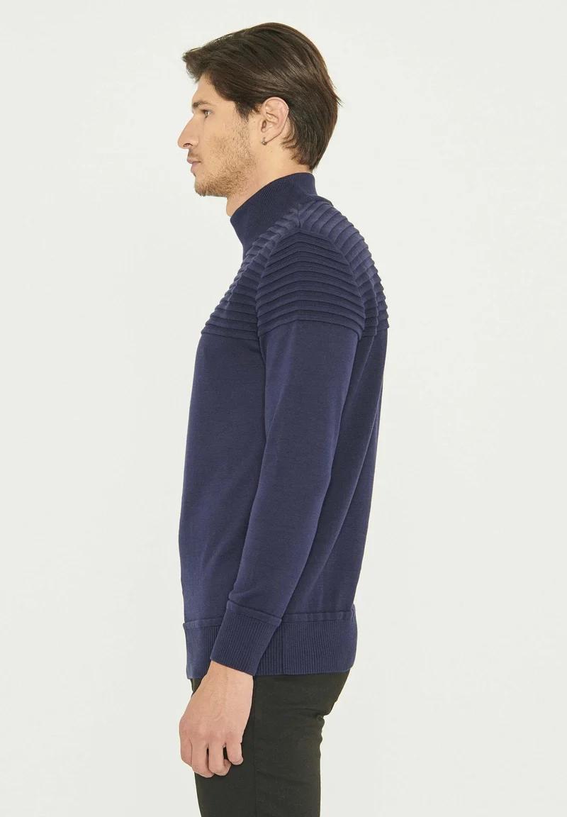 Rollkragenpullover aus Bio-Baumwolle