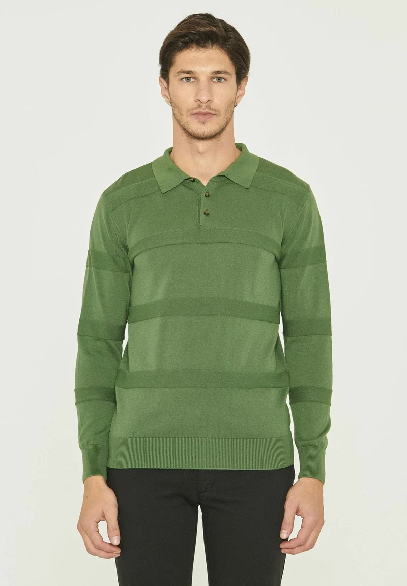 Polokragenpullover aus Bio-Baumwolle