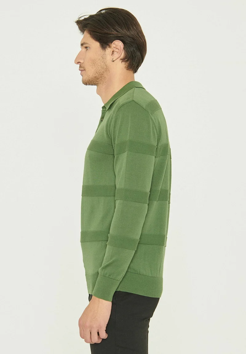Polokragenpullover aus Bio-Baumwolle