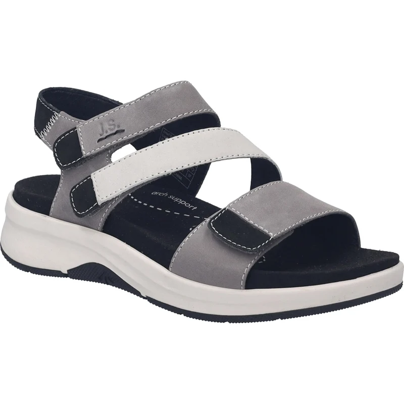 Estelle 06 GRAU-MULTI Komfort Sandalen grau Damen