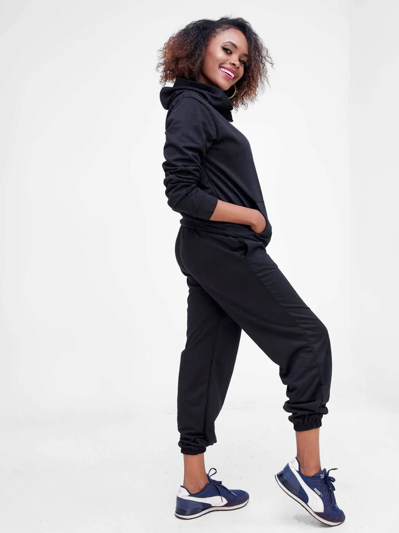 The Fashion Frenzy Track Suit - Black