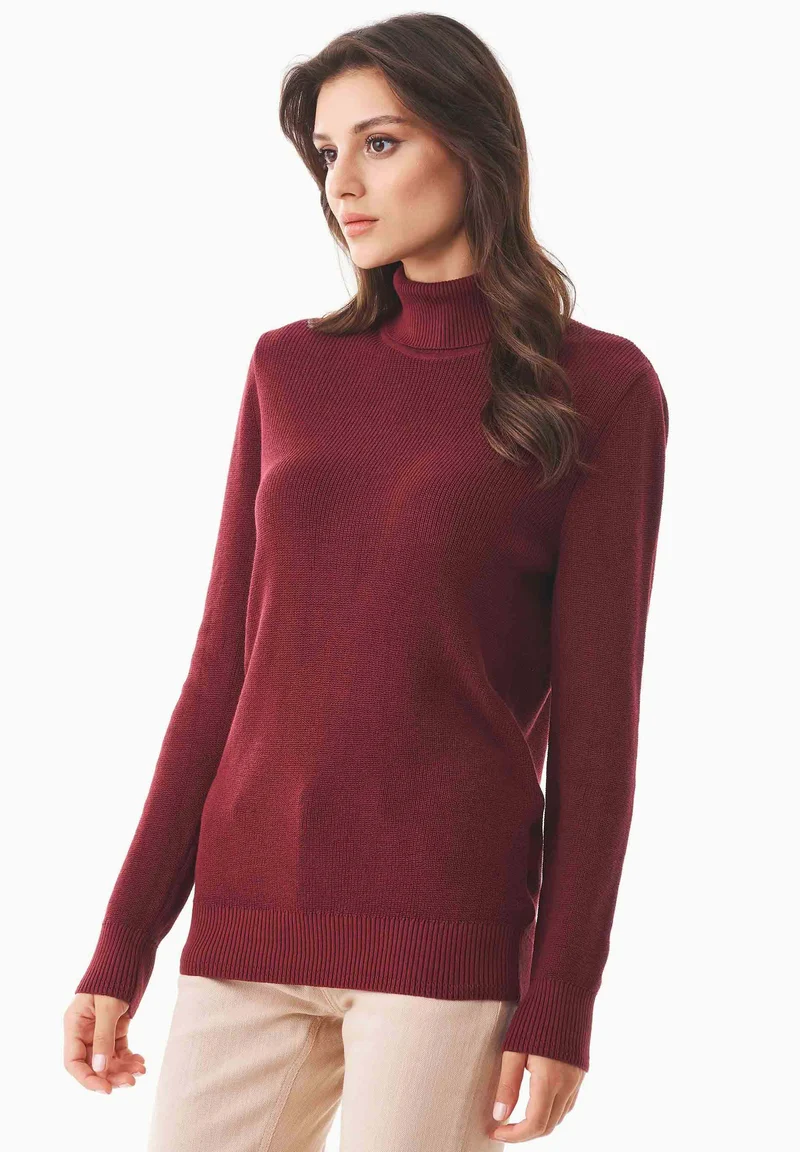 Rollkragenpullover aus Bio-Baumwolle